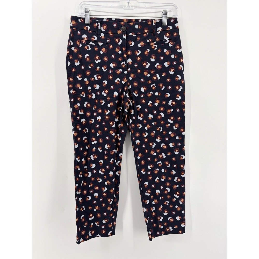 Ann Taylor Petite Leopard Print Cropped Pants Size‎ 4P